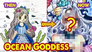 Drawing Goddess Of The Ocean From Old Art Huta Chan Studio