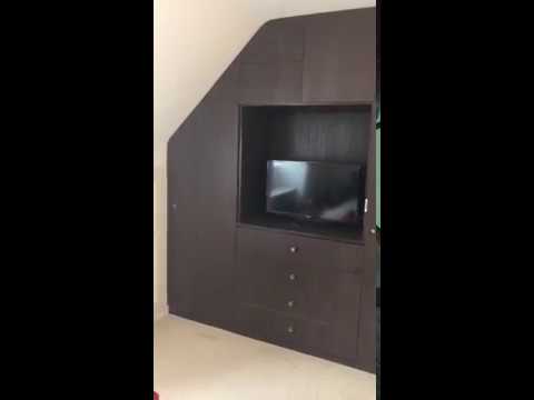 Loft Room Wardrobe with Media Cabinet and draws by Sunny BK | Loft Room Fitted Wardrobes experts