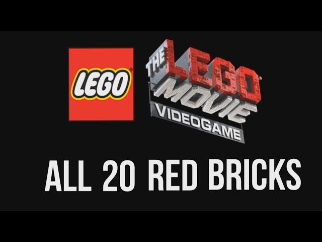 Kong Lear indhold Forsendelse All 20 Red Bricks unlock guide - The LEGO Movie Videogame - YouTube