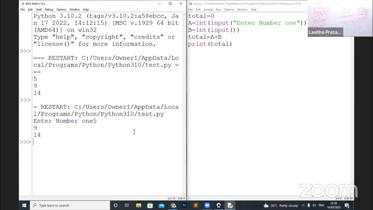 2022 AL ICT Revision Python Day 1 - YouTube