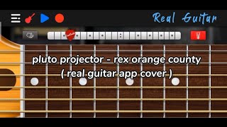 pluto projector - rex orange county ( real guitar app cover ) #guitar #cover #electricguitar #viral