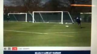 Chad ochocinco practices with sporting Kansas city