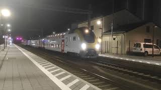 Test Train With Belgian Sncb M7 Stearing Coaches And Loco 1841 In Luxembourg