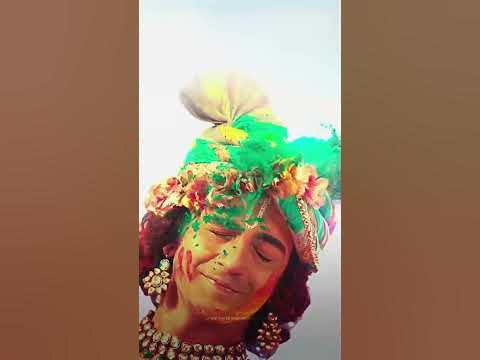 krishna radha holi status