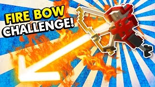 FIRE BOW CHALLENGE IN CLONE DRONE IN THE DANGER ZONE! (Clone Drone in the Danger Zone Gameplay)