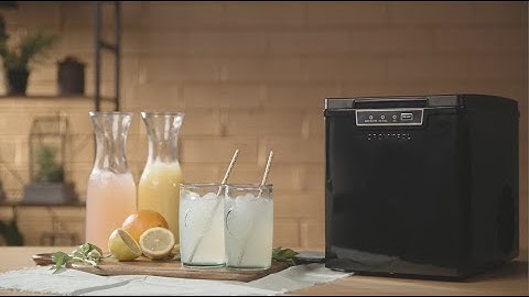 CROWNFUL Black Ice Maker Countertop Machine, 9 Ice Cubes Ready in 8-10 Minutes