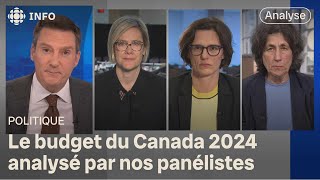 Panel politique : réactions au budget fédéral 2024