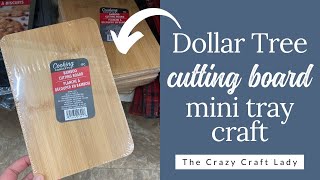 Turn a Dollar Tree Bamboo Cutting Board into a Grain Sack Wood Riser