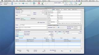 SapphireOne ERP, CRM & Accounting Software: Entering a Cash Payment screenshot 2