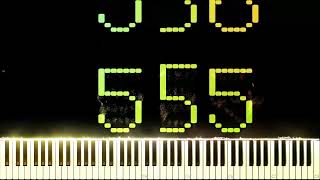 Numbers From 500 To 600 - Dark Midi