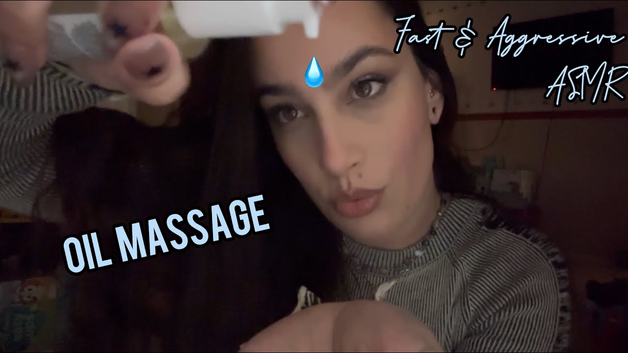 Fast & Aggressive ASMR Oil Massage (+ new wooden massage tool)