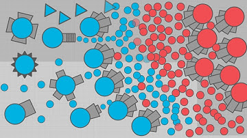 This is WAR!! - diep.io protecting the corner