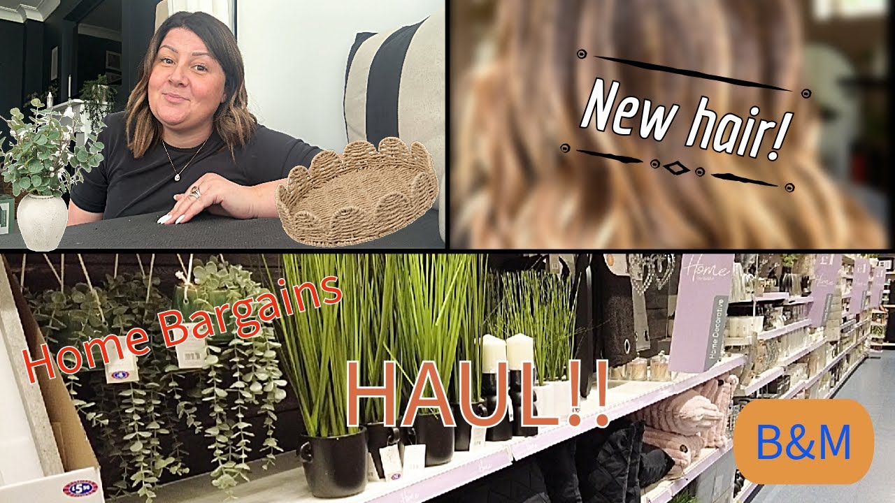 new-hair-reveal-b-m-and-home-bargains-tour-epic-haul-viral-tiktok
