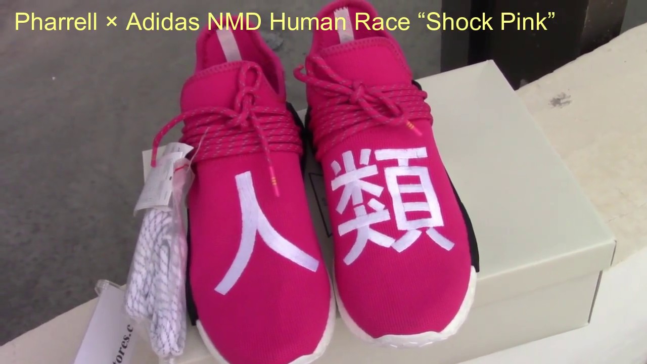Pharrell Adidas Nmd Human Race Shock Pink Youtube