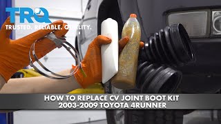 How to Replace CV Joint Boot Kit 20032009 Toyota 4Runner