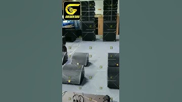 8 pcs KR208 and 4 pcs SB18 double 8 inch active  line array system Goldensoil audio