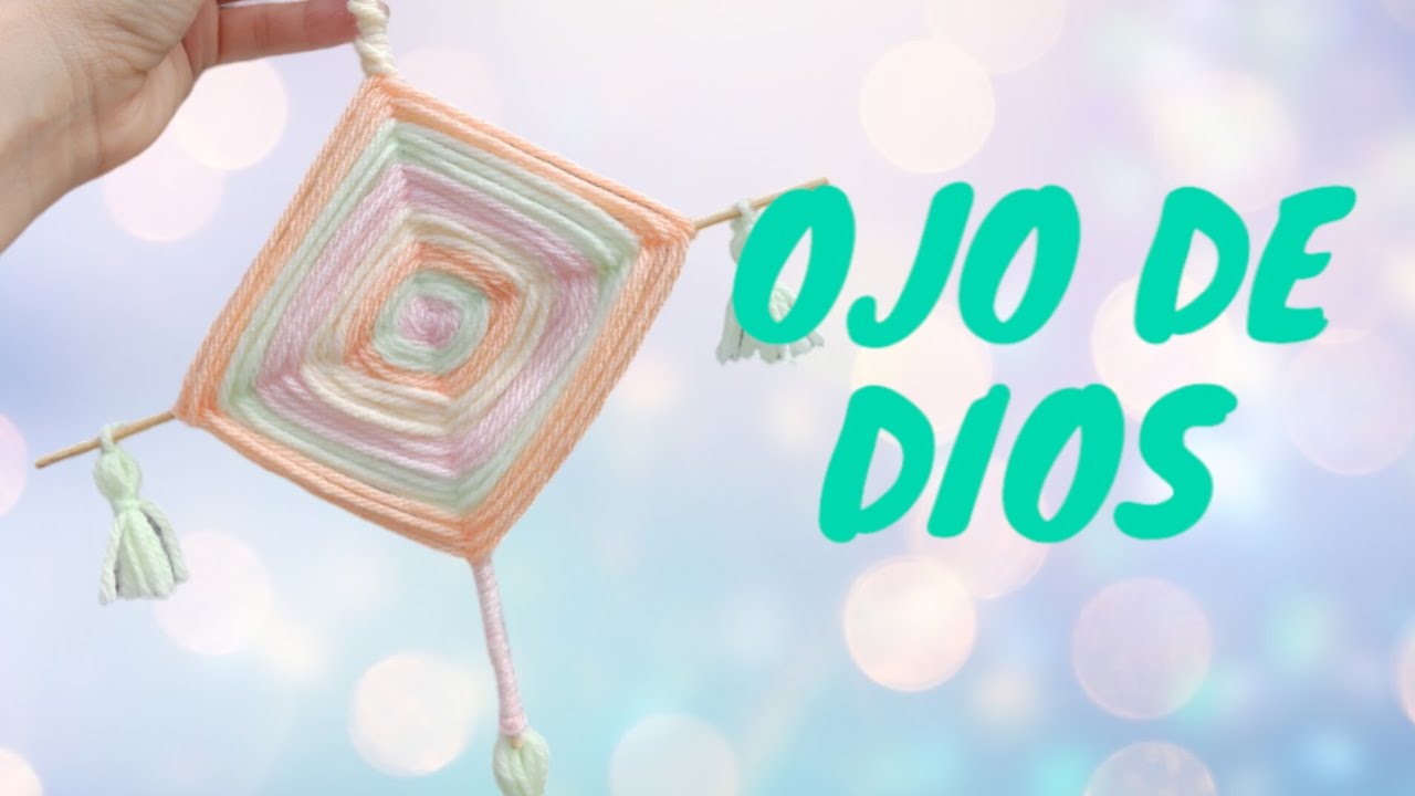 Como hacer un ojo de dios, super fácil!