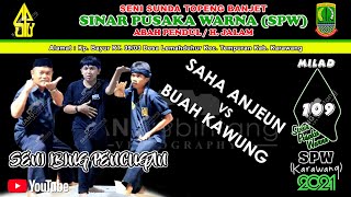 Seni Ibing Pencugan || Saha Anjeun vs Buah Kawung | Topeng Pendul / H. Jalam - Karawang | Milad 2021