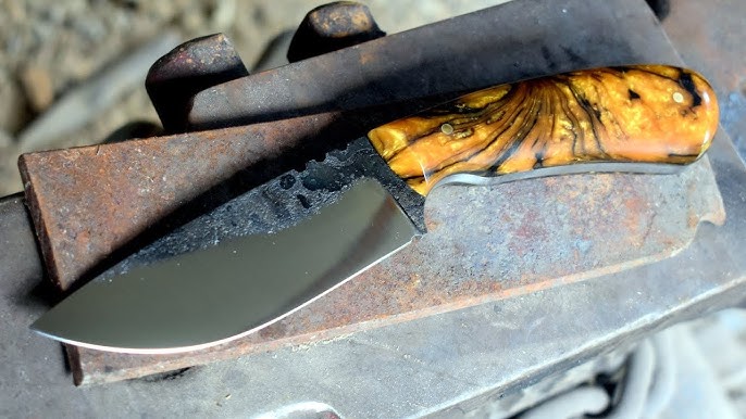 Polishing a fixed blade knife