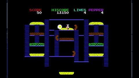 Burger Time 97 - Commodore 64 - MAME MESSUI64 v0.166 emulator