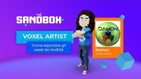 Come esportare gli asset sul Marketplace | Crea il tuo primo NFT con VoxEdit