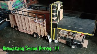 Proses Pasang Sound Singa Dangdut Versi Miniatur Dari Kardus....!!!!