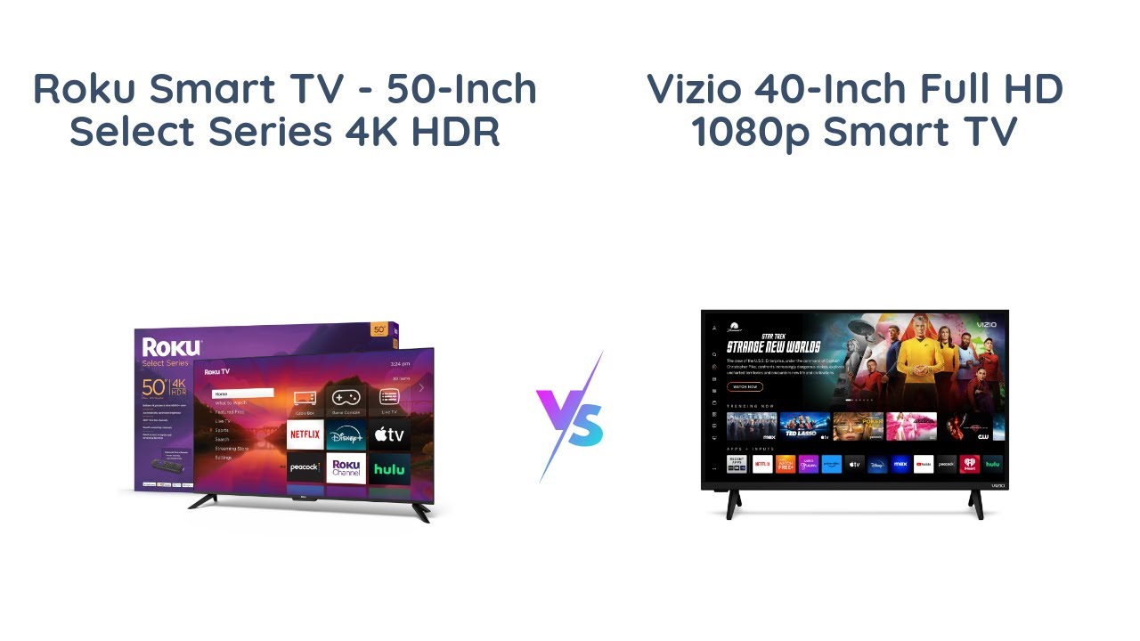Roku Smart TV vs VIZIO 40inch Smart TV 📺 Comparison & Review YouTube