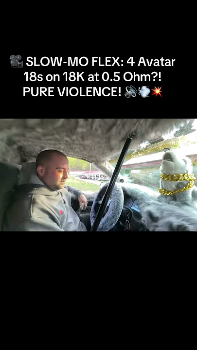 🎥 SLOW-MO FLEX: 4 Avatar 18s on 18K PURE VIOLENCE! 🔊💨💥#BassInSlowMotion #Avatar18s #CarAudio