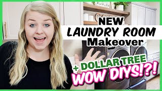 HIGH-END DIY Dollar Tree Laundry Room Decor Ideas | New House Decorate With Me | Krafts by Katelyn