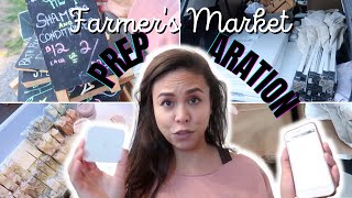 How We Prepare for a Farmer's Market // selling soap and bath bombs, what we bring, tips and tricks