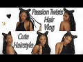 HOW TO: Passion Twists+Styling | Vlog| Protective | NO RUBBER BANDS | Ti Time