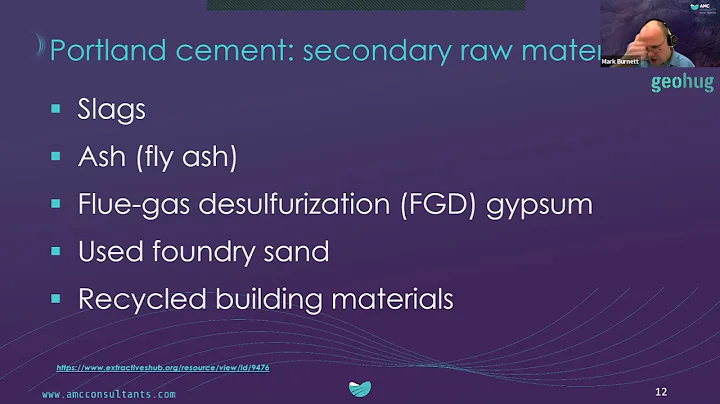 Mark Burnett - AMC Consultants - Sand and cement: The forgotten raw materials for the green economy