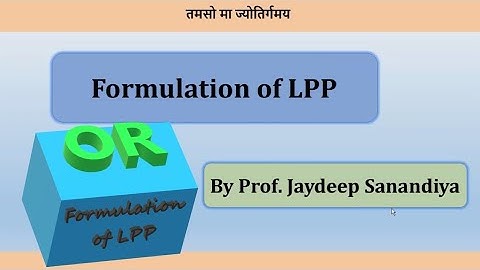 Formulation of LPP