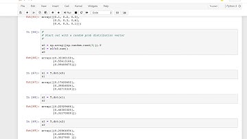 Stochastic matrix as an Eigenvector application