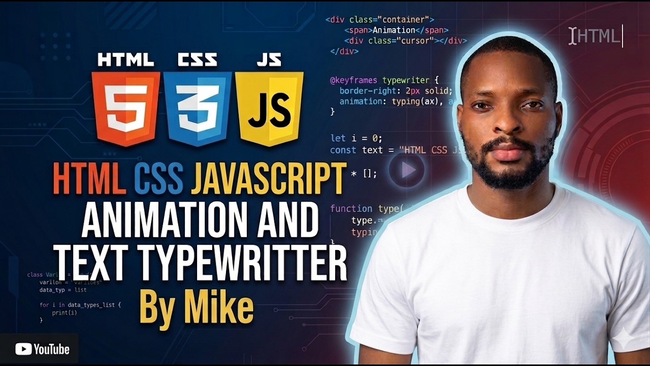 Build a Beautiful Gradient + Typewriter Effect with HTML CSS JavaScript ...