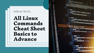 All Linux Commands cheat sheet Basics to Advance #linux #linuxcommands #linuxcommandline