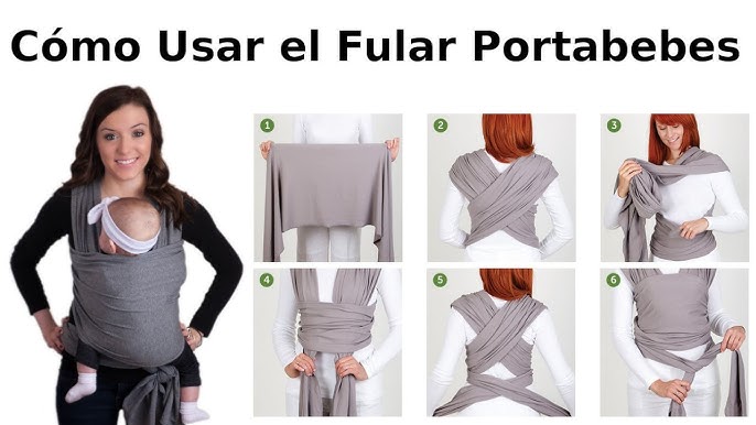 Fular portabebes instrucciones como ponerselo con un -