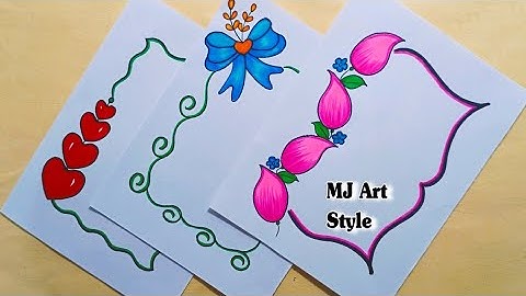 File Border Decoration Ideas/Project Work Designs/Assignment Front Page/A4 Sheet/Portfolio design