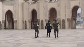 La surveillance des lieux (mosquée hassan II)