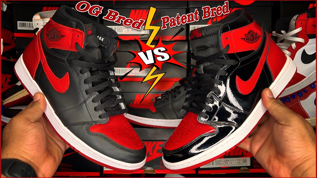 Jordan 1 Patent Bred Vs OG Bred 