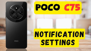 Turn off notifications || How to Disable notifications || Notification settings Poco C75