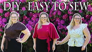 DIY Beginner Friendly Retro Summer Fashion Tutorial! || Wrap Top from the 30s 40s & 50s // Plus Size