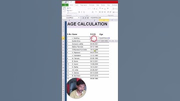 How to Calculate Age in Excel | Step-by-Step Tutorial