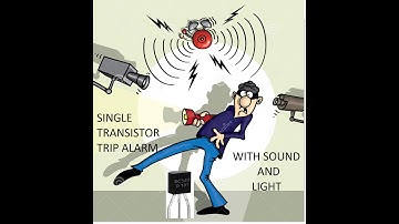 DIY Tripwire security alarm device using Bc547 transistor.Cut wire alarm /Wire Break Alarm(schematic