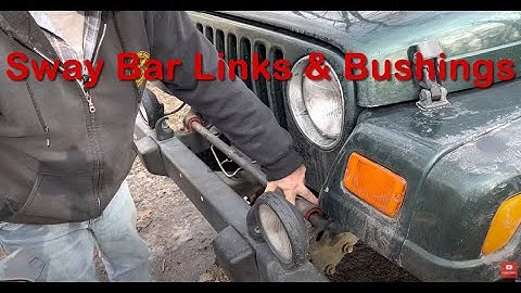 How to Replace Front Sway Bar Links & Bushings 1996 - 2006 Jeep Wrangler