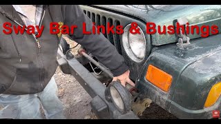 How to Replace Front Sway Bar Links & Bushings 1996 - 2006 Jeep Wrangler -  YouTube