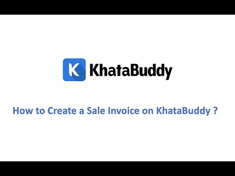 How to create an Invoice on KhataBuddy