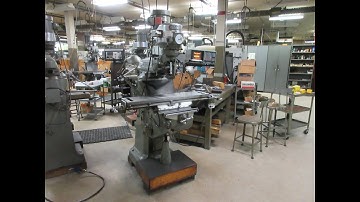 Bridgeport 2J Vertical Milling Machine, Vari Spd w/ Acu-Rite Millvision 2-Axis DRO & Pwr Table Feed