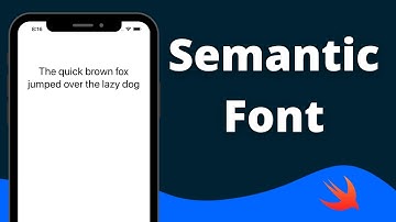 Swift: Semantic Fonts Tutorial (2021) - Xcode 13