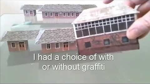 Building A Model Train Station For A Railroad Layout B434💥